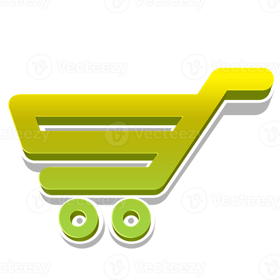 Green Shopping Cart Icon png