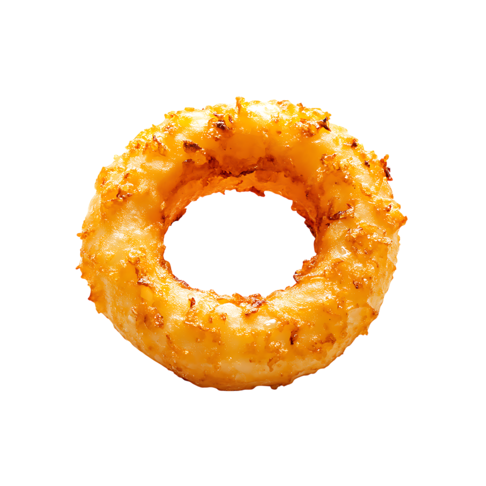 donut with cheese on top on a transparent background png