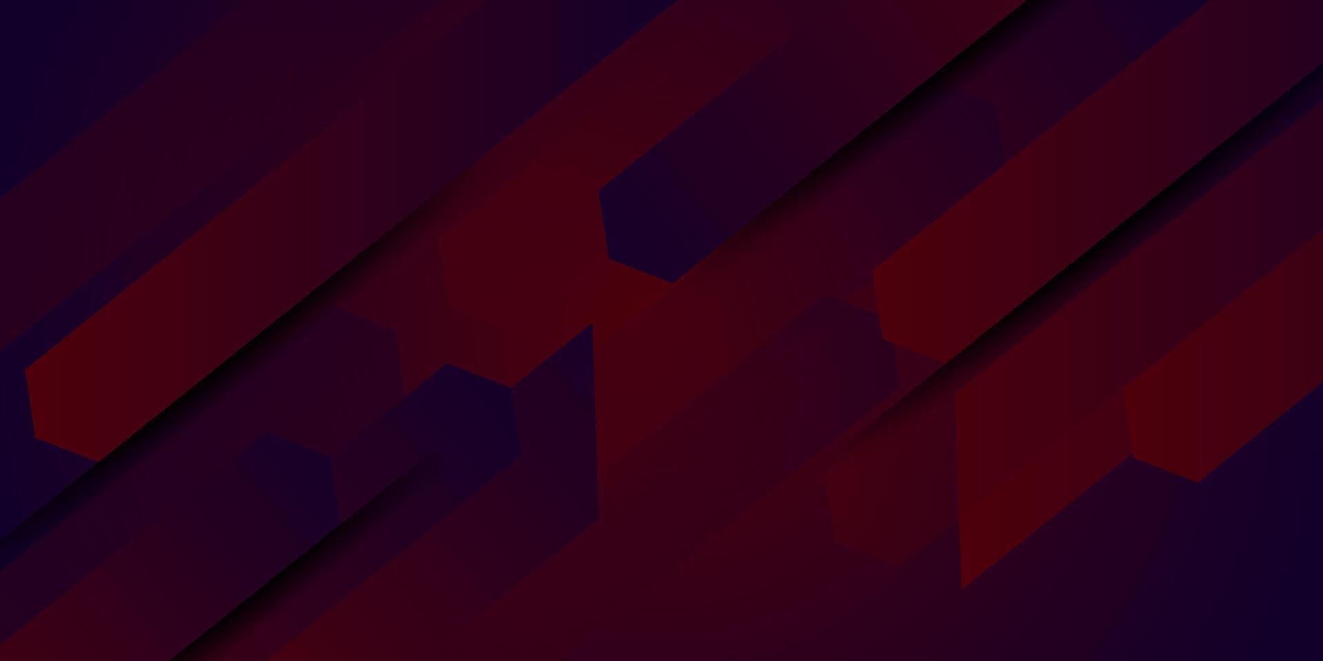 Abstract dark purple and red square gradient 3D background. Simple and elegant rectangle pattern concept. Eps10 vector
