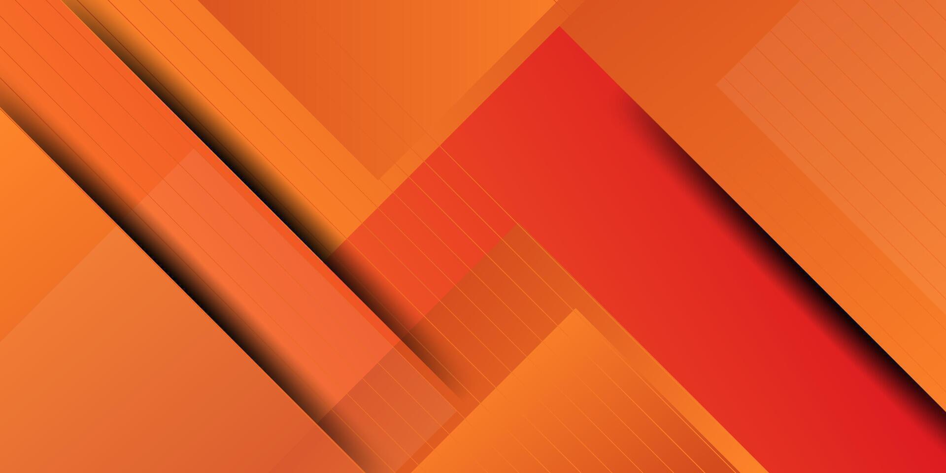 Abstract colorful orange and red gradient 3D background. Overlapping square paper cut theme pattern. Eps10 vector