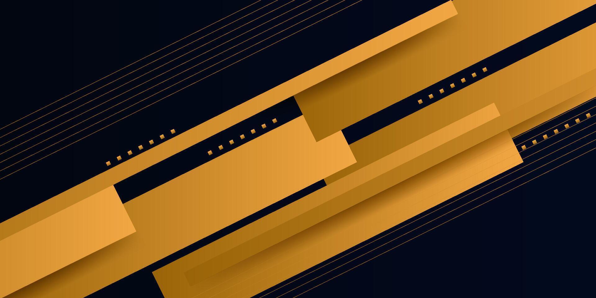 Abstract background of overlapping gold foil pieces. Simple background with pattern of shapes and lines. Eps10 vector