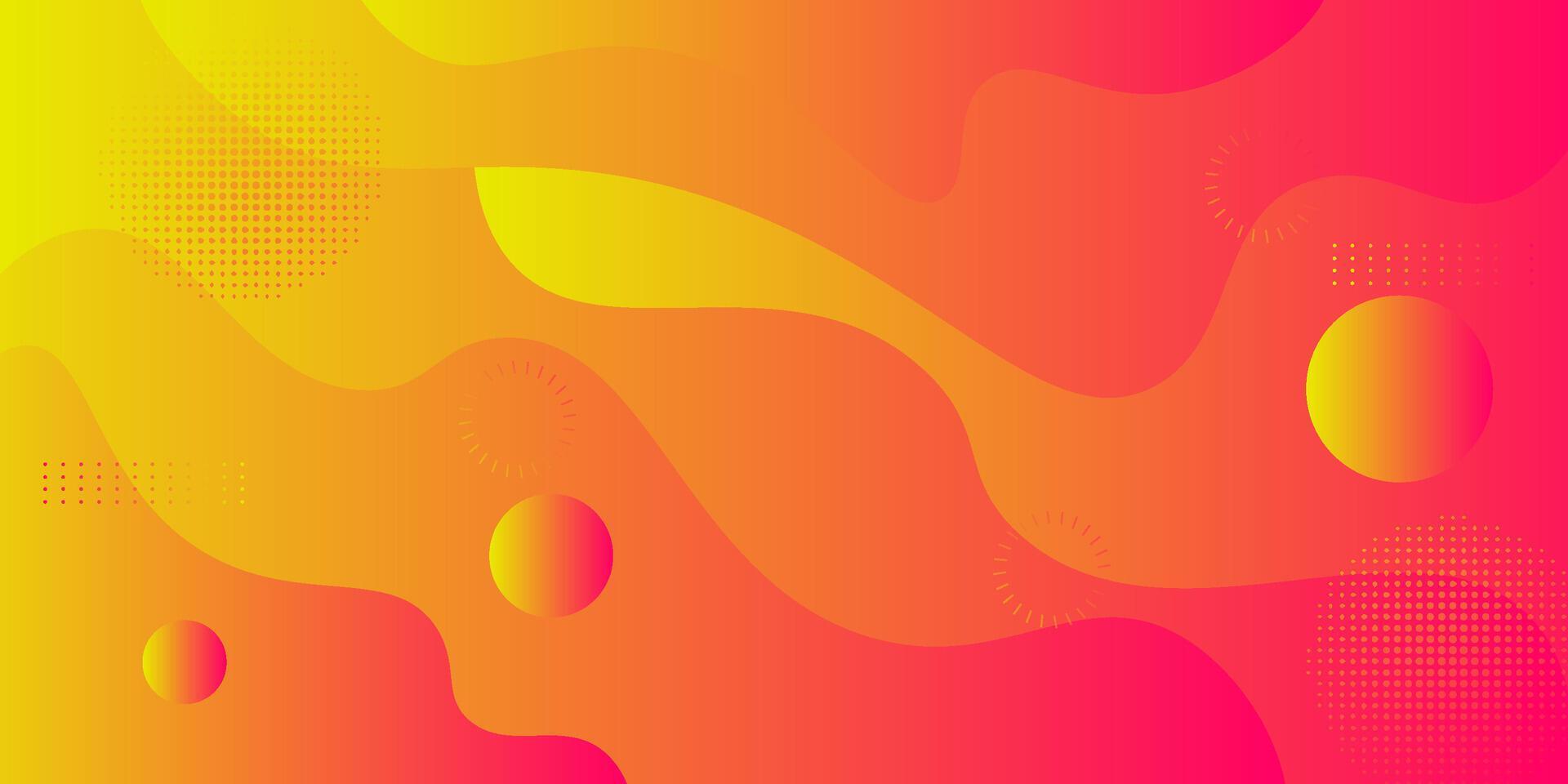 Yellow and pink gradient dynamic abstract background with shadow, and simple design. Creative premium gradient. Smart 3D cover design for business design. Eps10 vector