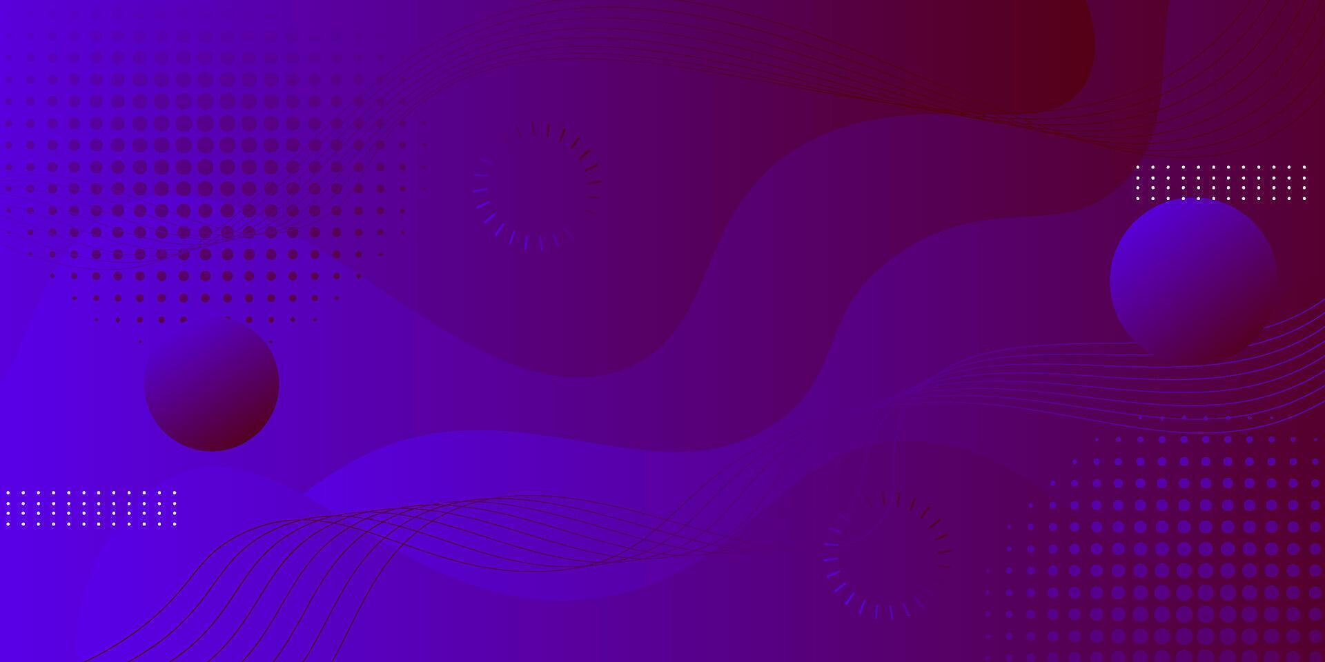 Abstract background 3D colorful banner with blue and purple solid gradient color background. Creative banner design with wave shape and lines as template. Eps10 vector