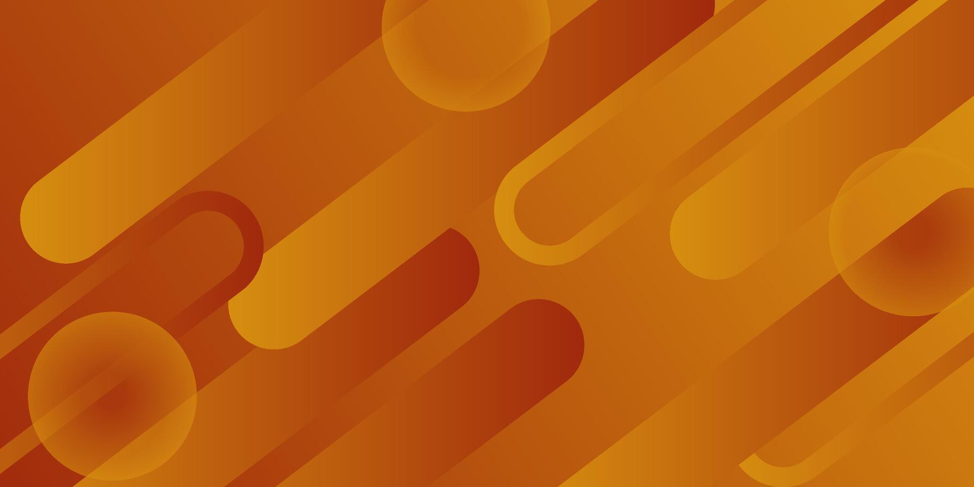 Abstract colorful dynamic orange 3D background. Overlapping circle and square geometric shapes pattern. Eps10 vector