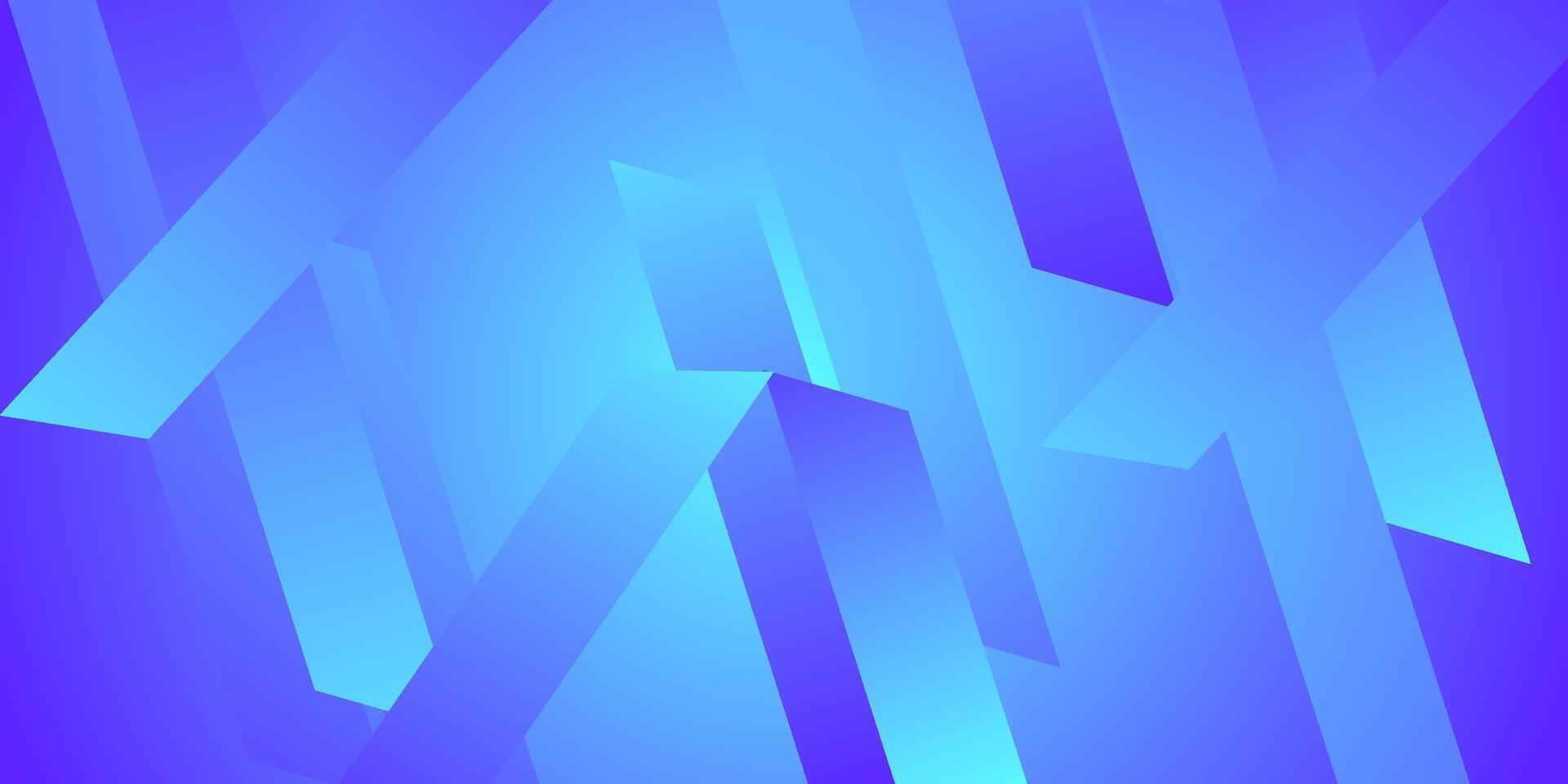 Abstract geometric background in bright blue color. Simple arrow pattern color lines on background. Eps10 vector