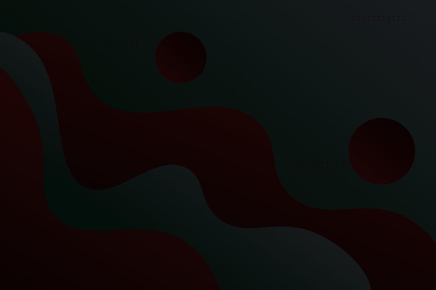 Abstract wave dark green and red gradient 3D background. Simple and elegant wave pattern concept. Eps10 vector