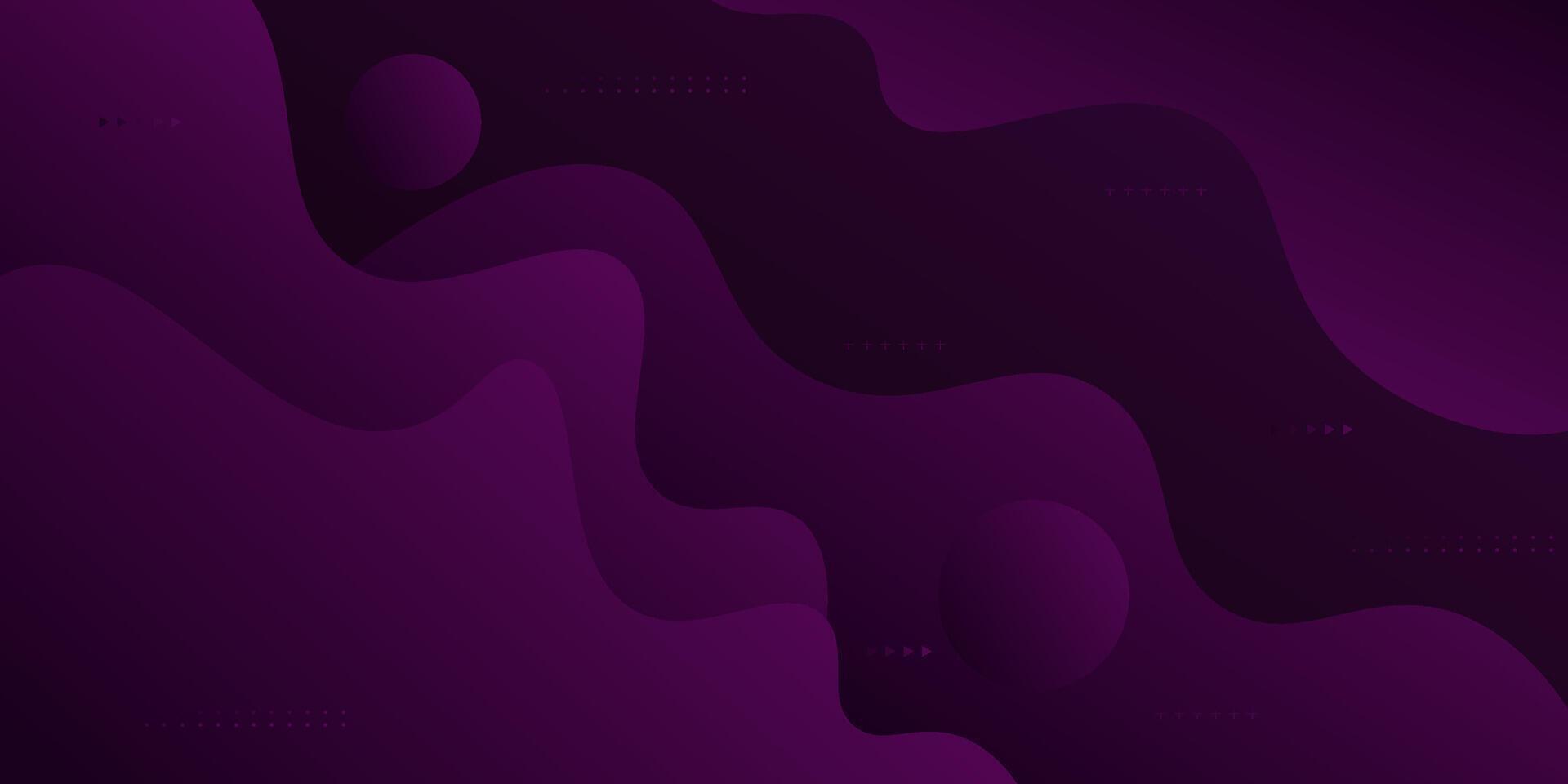 Modern abstract purple illustration background with 3d look and simple wave and shadow pattern. Cool and luxury design. Eps10 vector