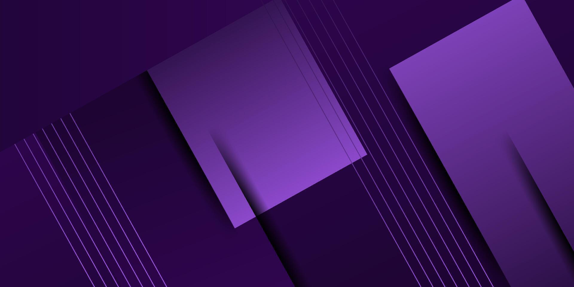 Abstract dark purple overlapping square 3D background. Modern design with paper cut shapes with shadow and light pattern. Eps10 vector