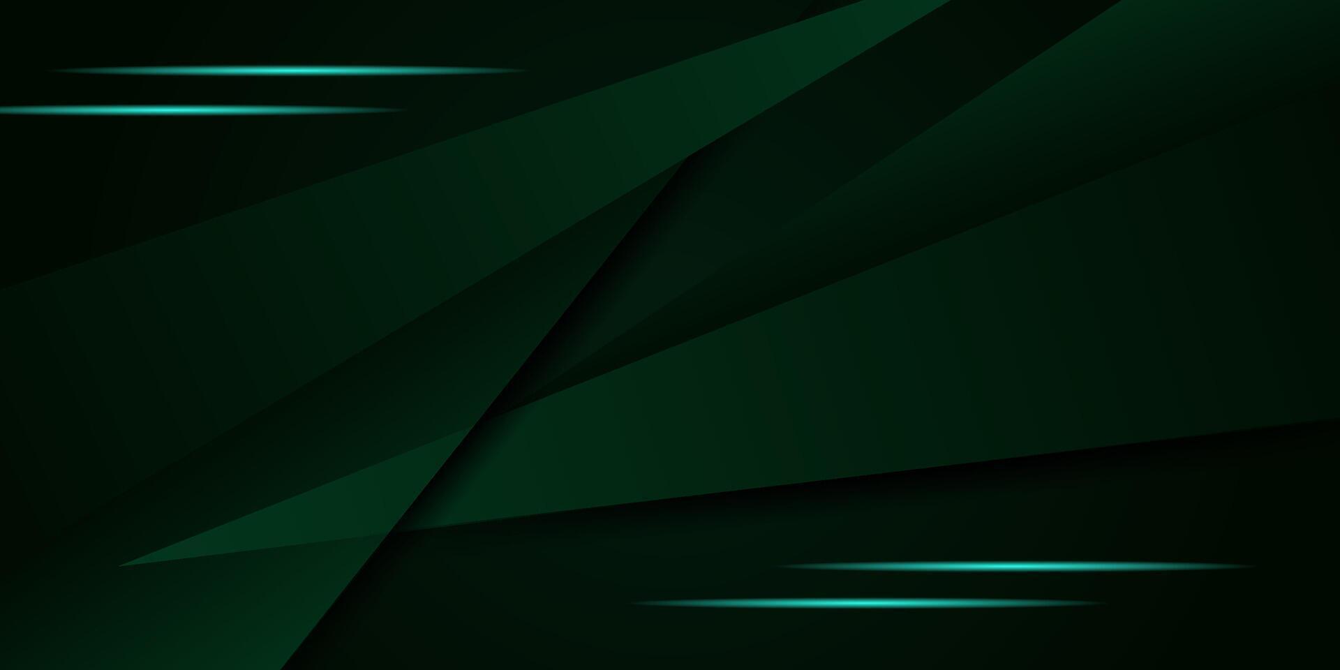 Abstract geometric dark green triangle themed overlapping background for graphic design. Eps10 vector