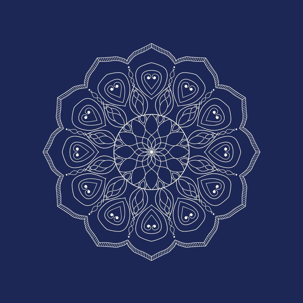 Lineal mandala background vector