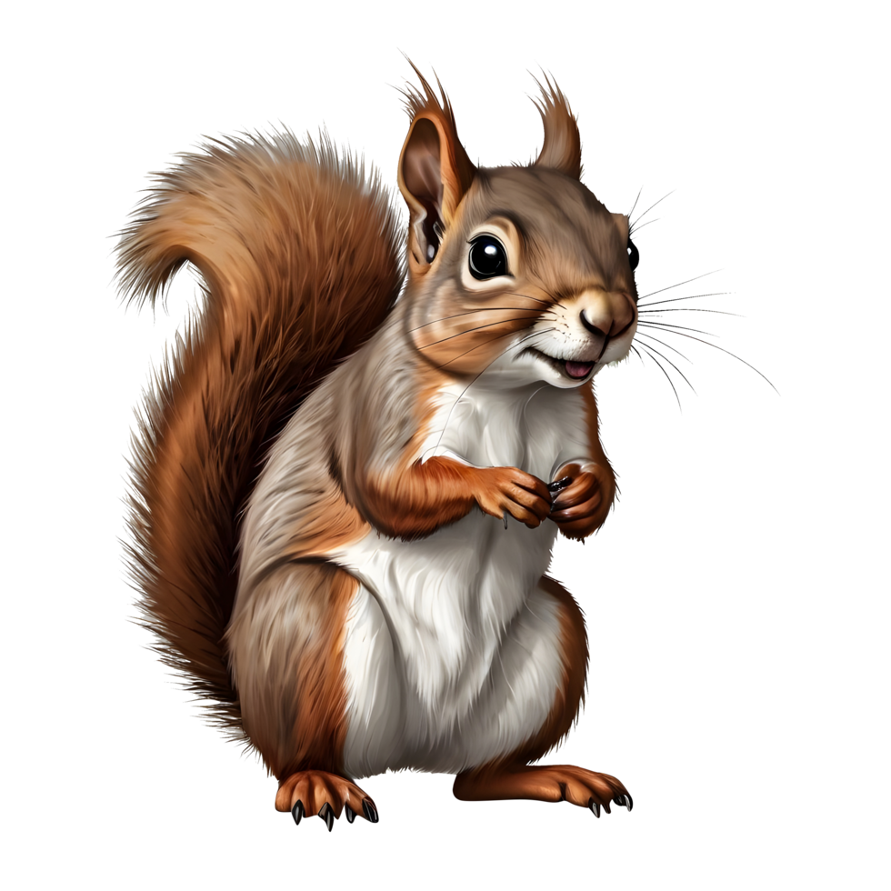 3d Squirrel on transparent background png