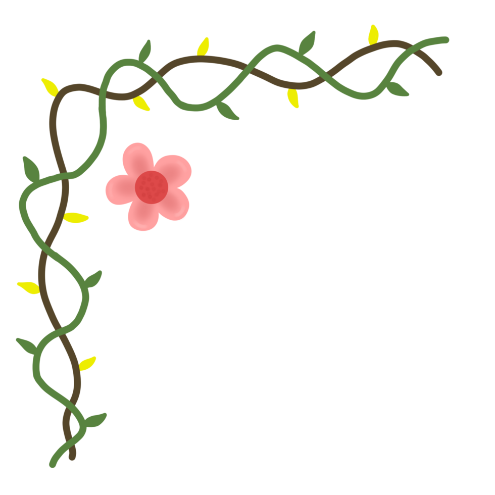 frame with flowers png