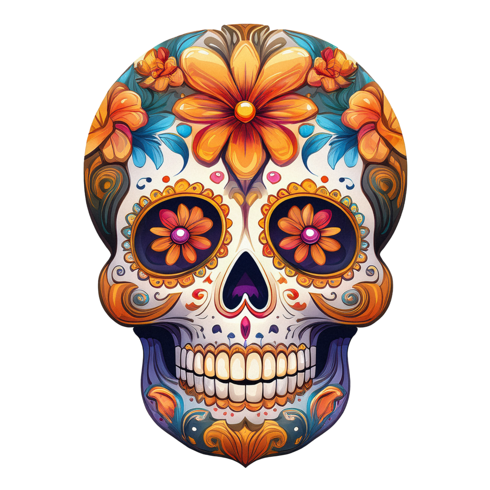 Dia De Los Muertos on transparent background png