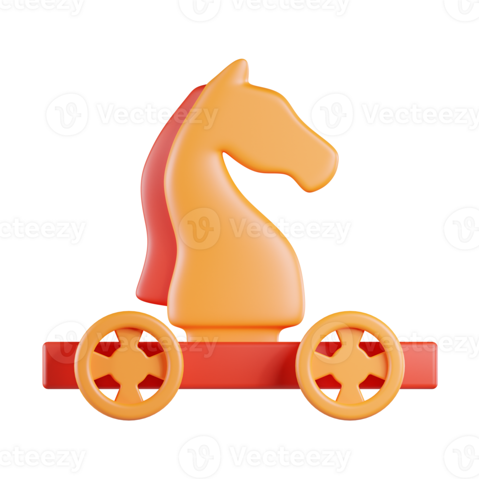 Trojan Horse 3D Icon png