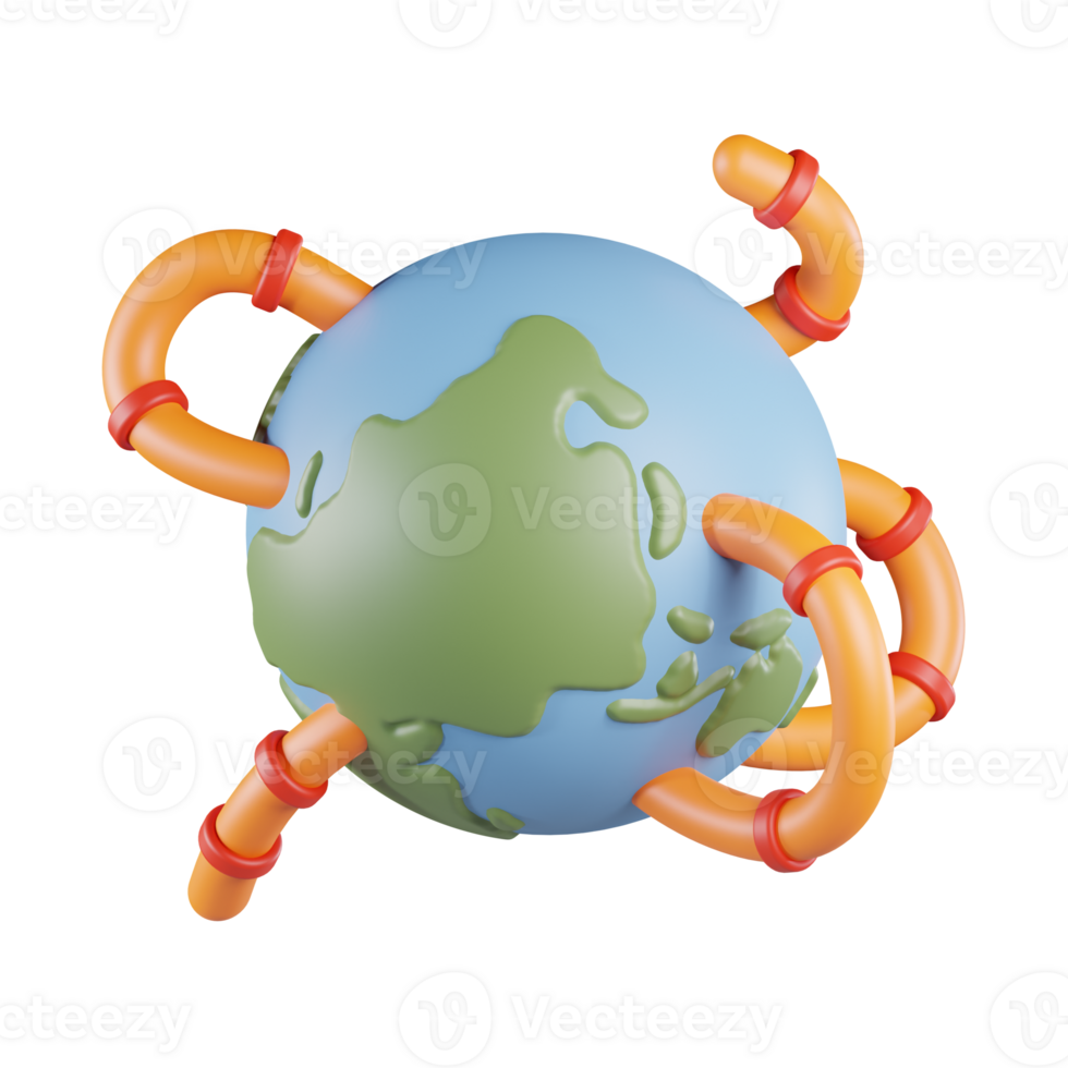 Globe Worm 3D Icon png