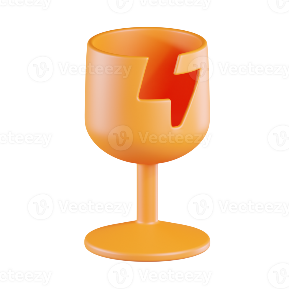 Fragile Sign 3D Icon Illustration png
