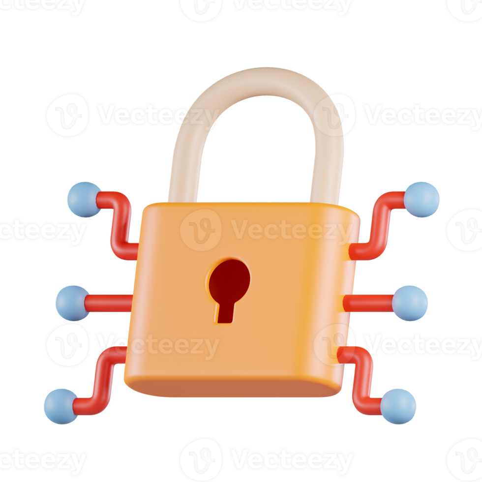 Network Security 3D Icon png