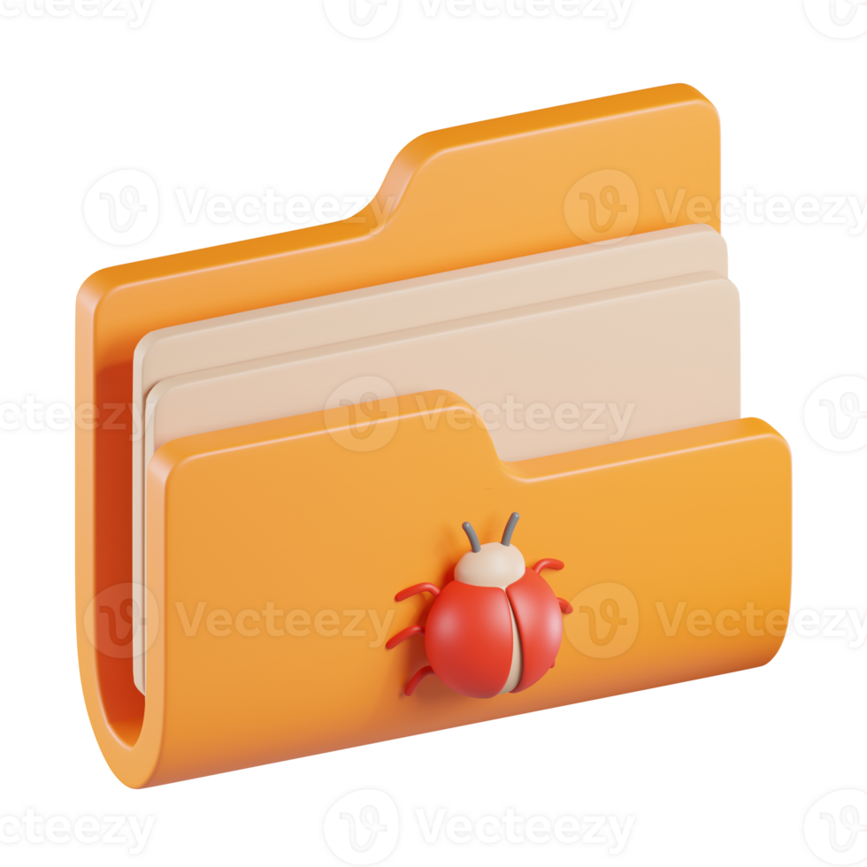 Folder Bug 3D Icon png