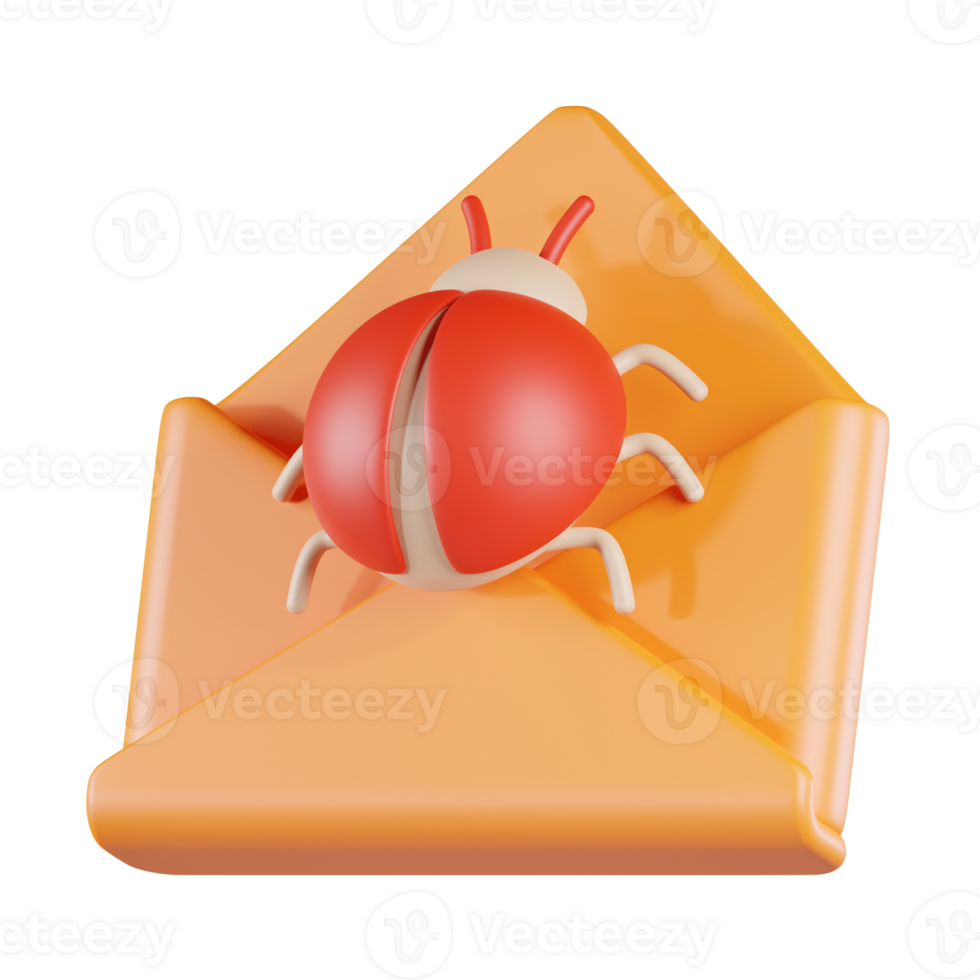 Email Spam 3D Icon png