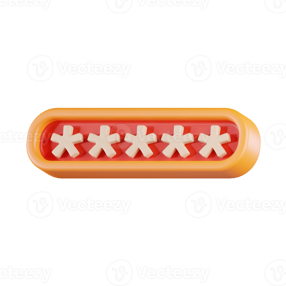 Password 3D Icon png