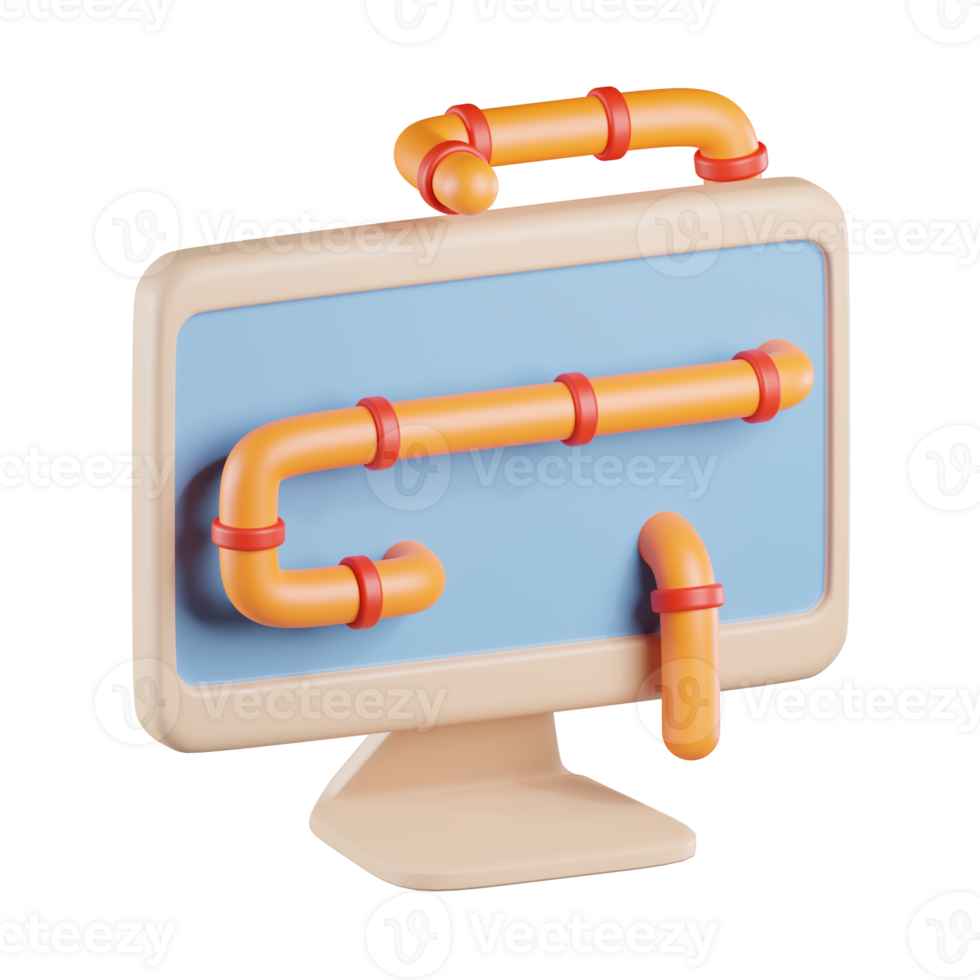 Computer Worm 3D Icon png