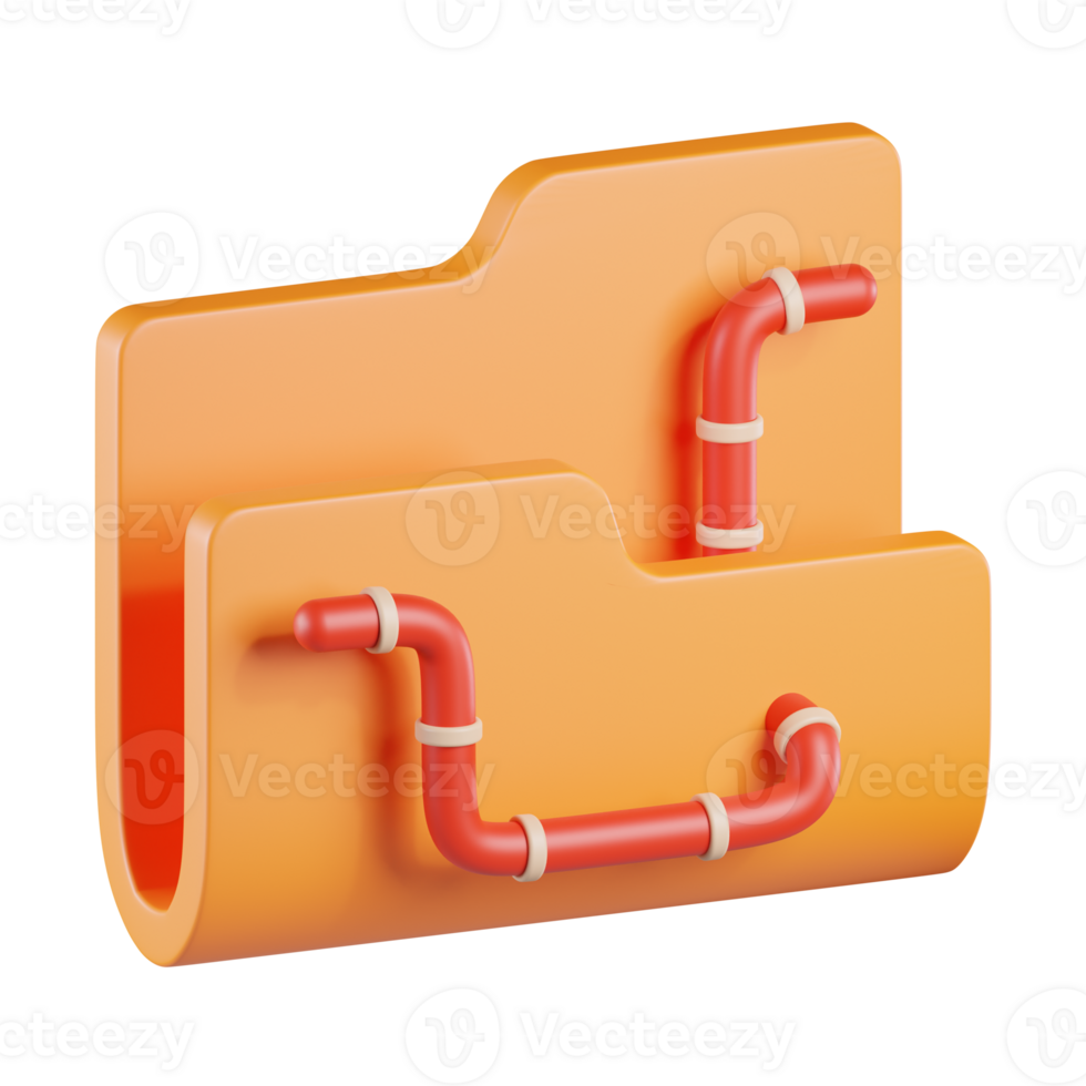 Folder Worm 3D Icon png