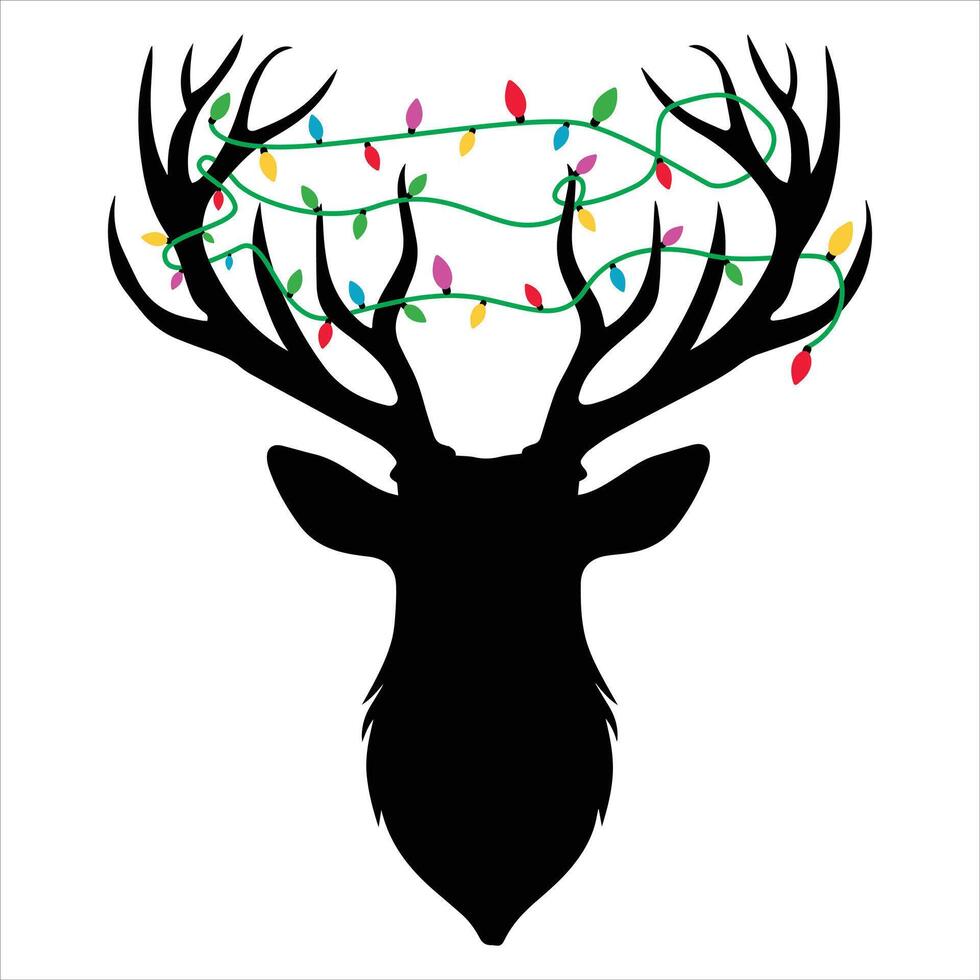 Charming Christmas Lights and Festive Decorations vector