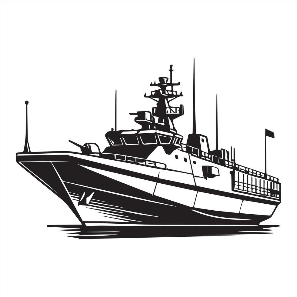 Waves of Wonder Cruise Ship Clipart Illustration vector