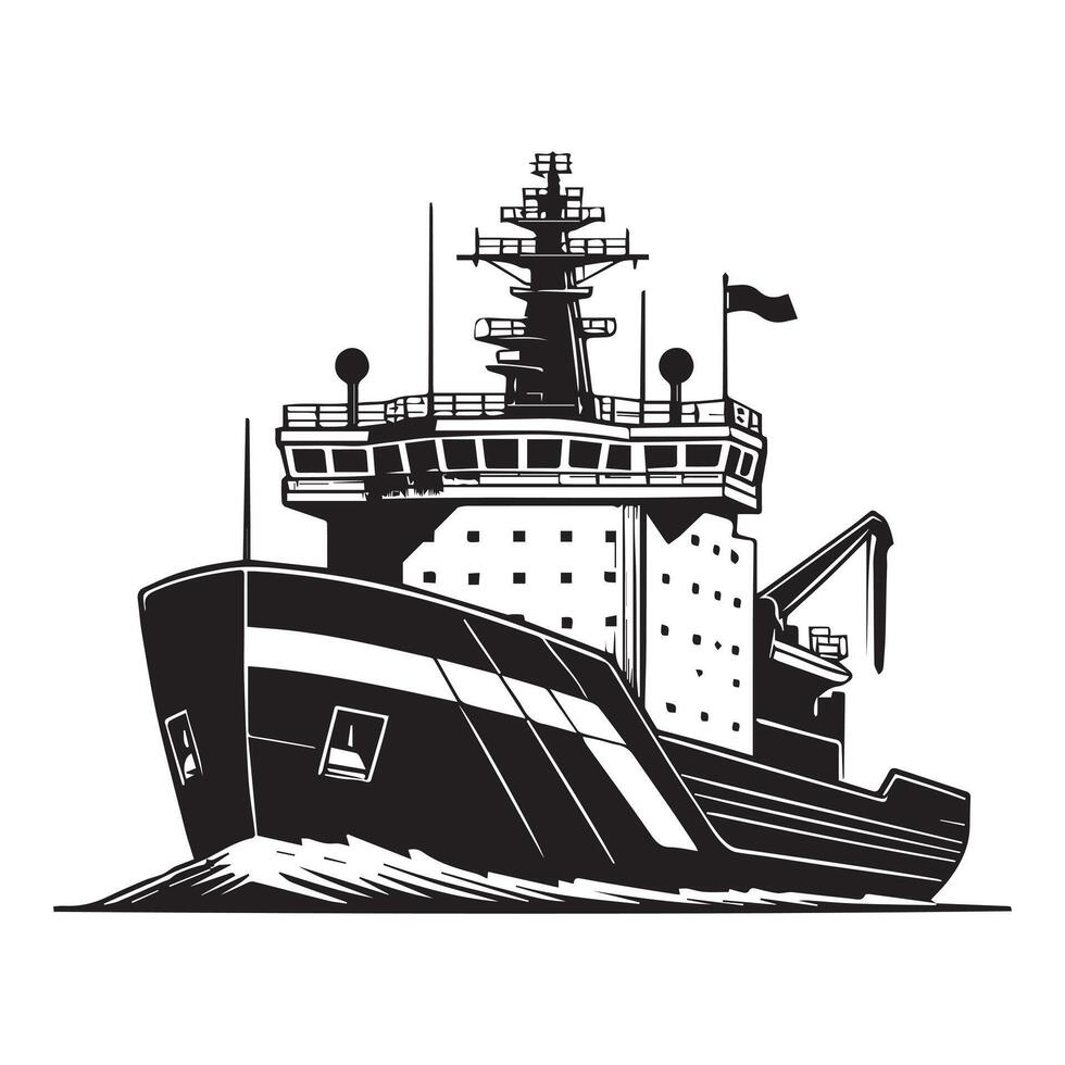 Luxury Cruise Ship Voyage Clipart Illustration vector