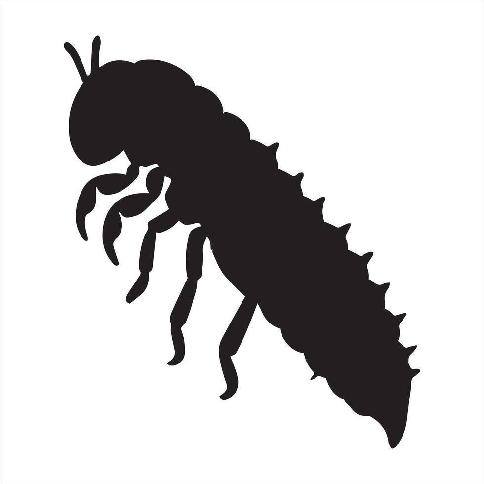 Elegant Honeybee Silhouette Design vector