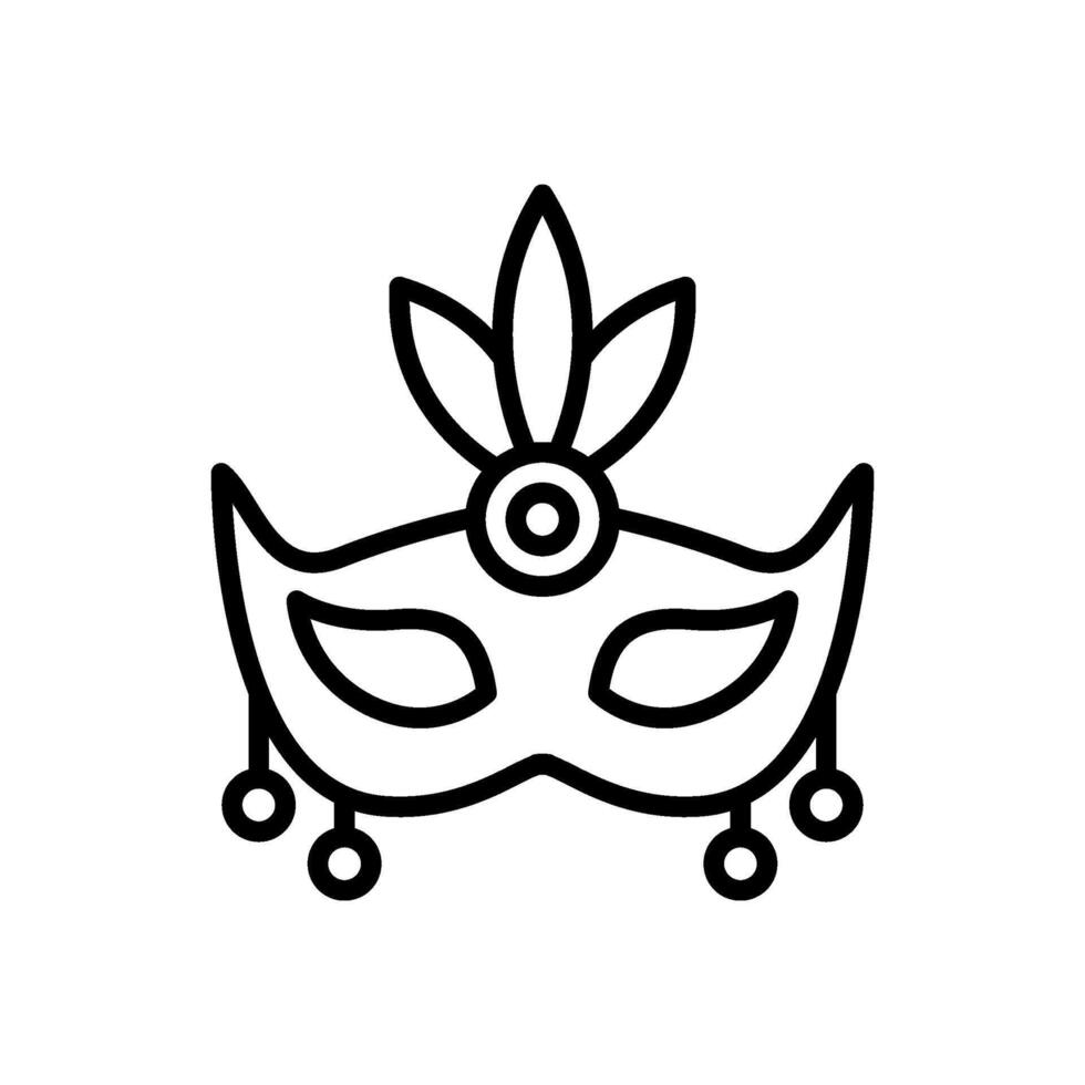 eye mask icon, line style icon vector
