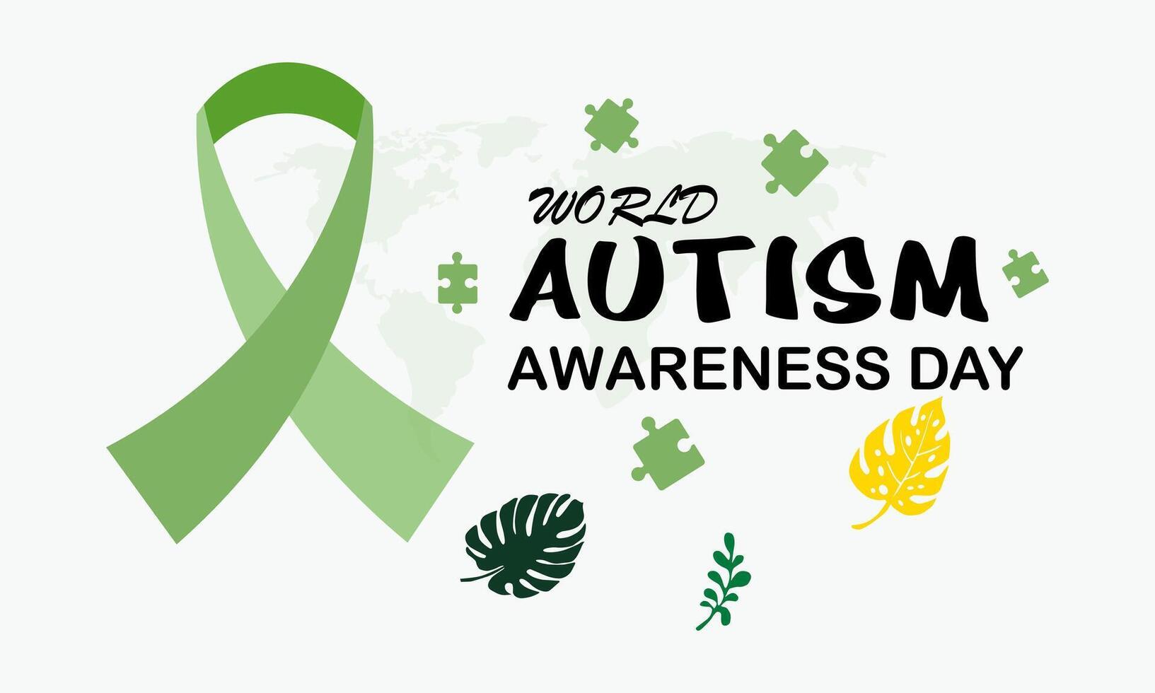 world Autism Awareness Day colorful vector