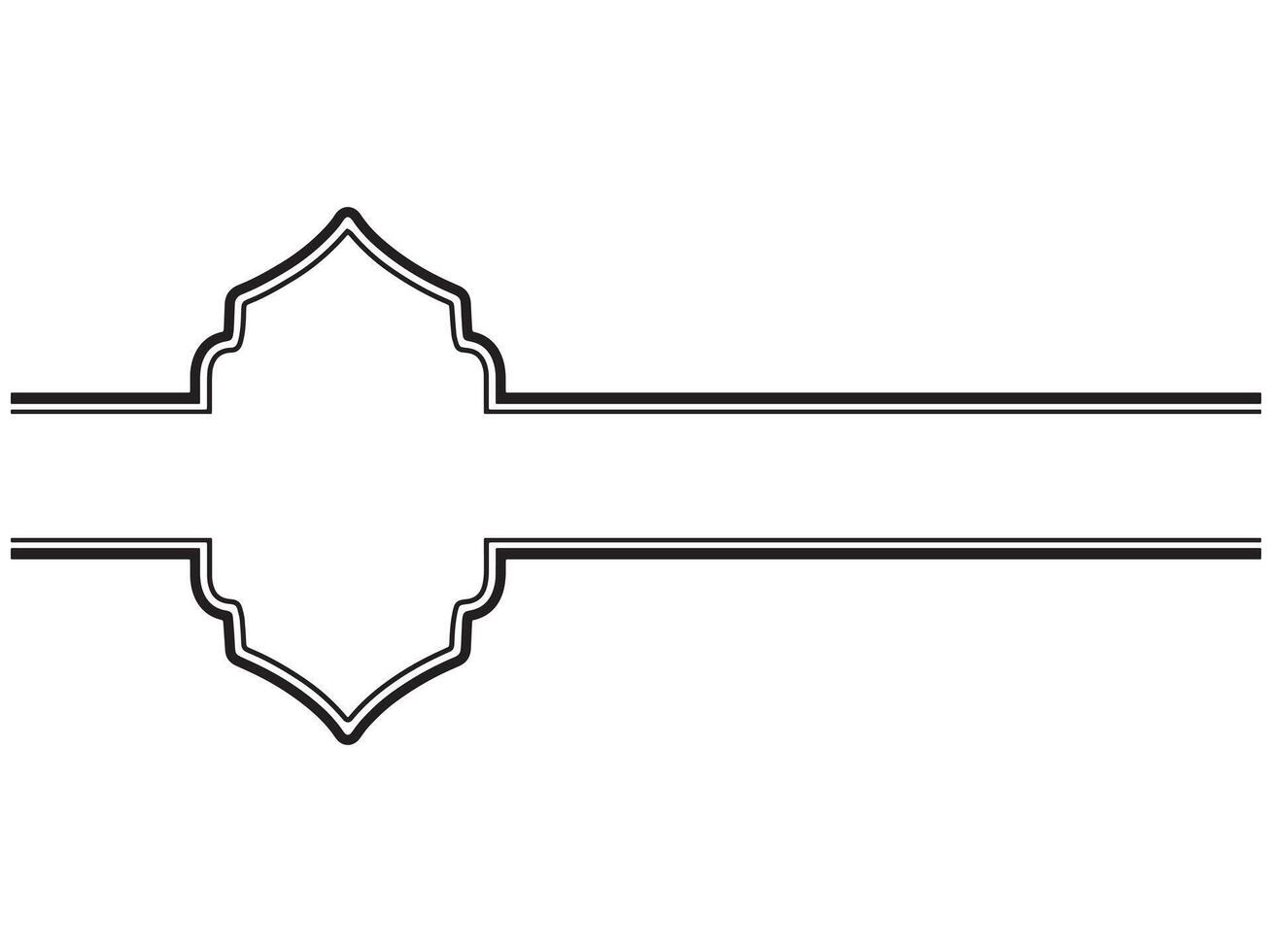 Ramadan Line Art Background vector