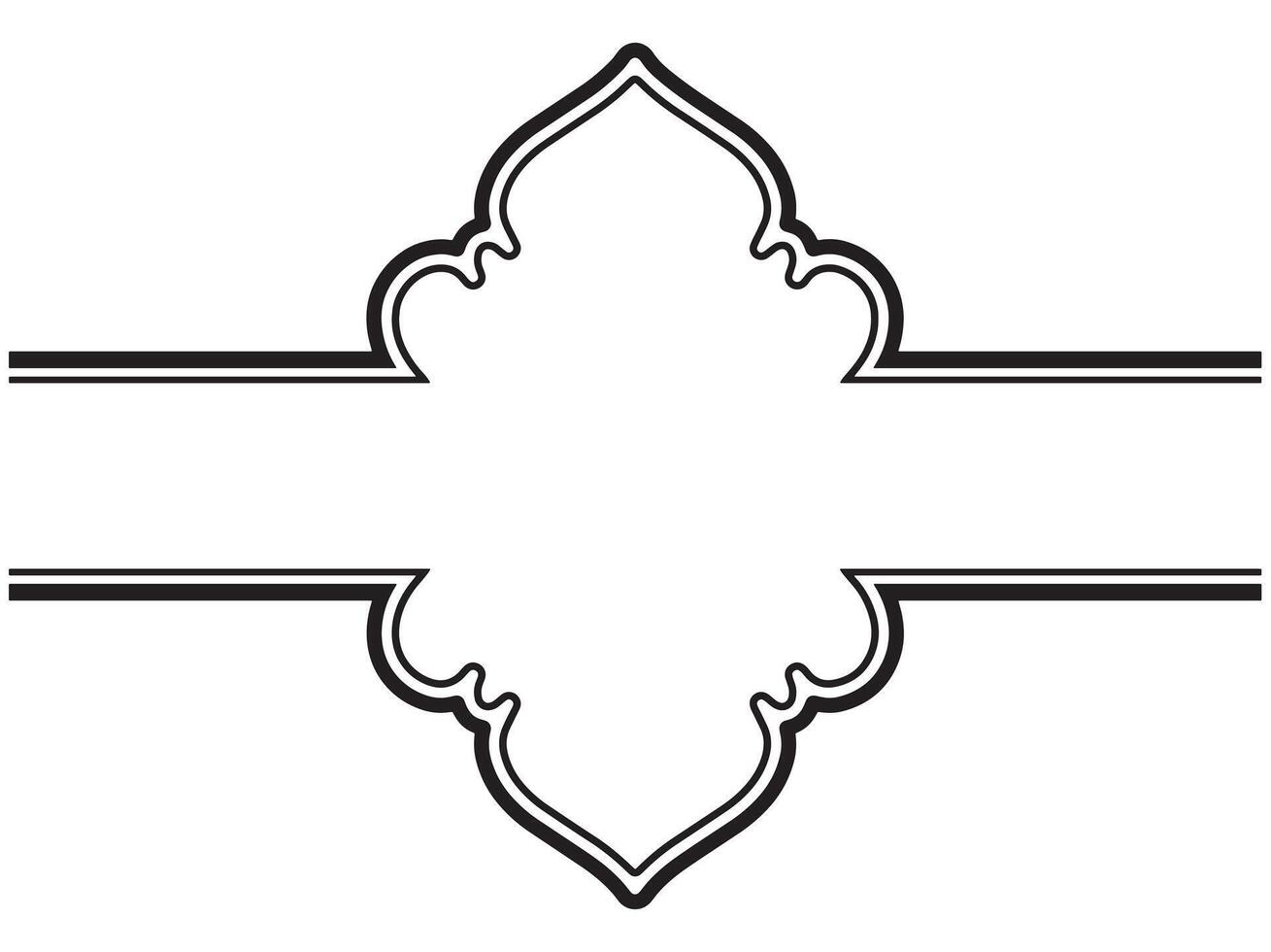 Frame Line Art illustration vector