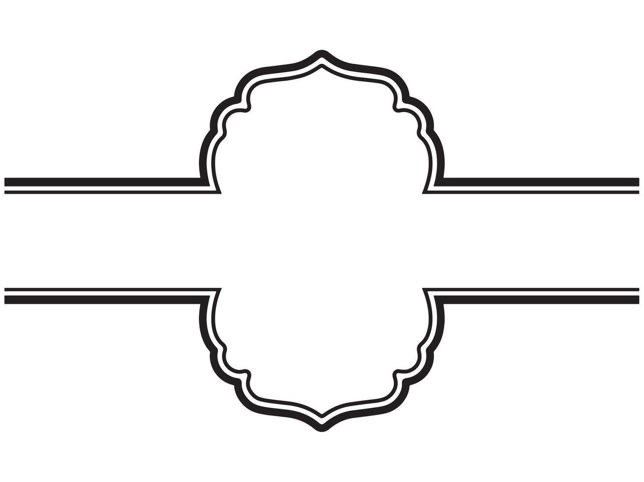 Eid Al Fitr Line Art Background vector