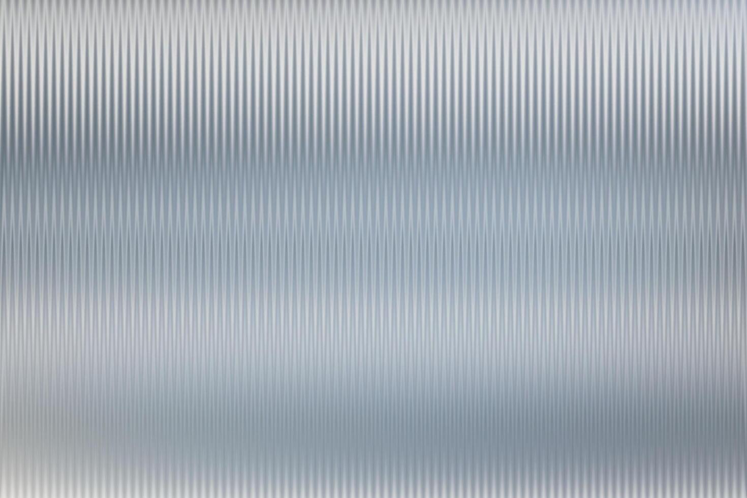 Gray ribbed corrugated metal sheet texture. Reeded silver glass overlay. Acrylic fluted door stricture, frozen sheet construction for building separation. Repeat relief of steel panel. vector