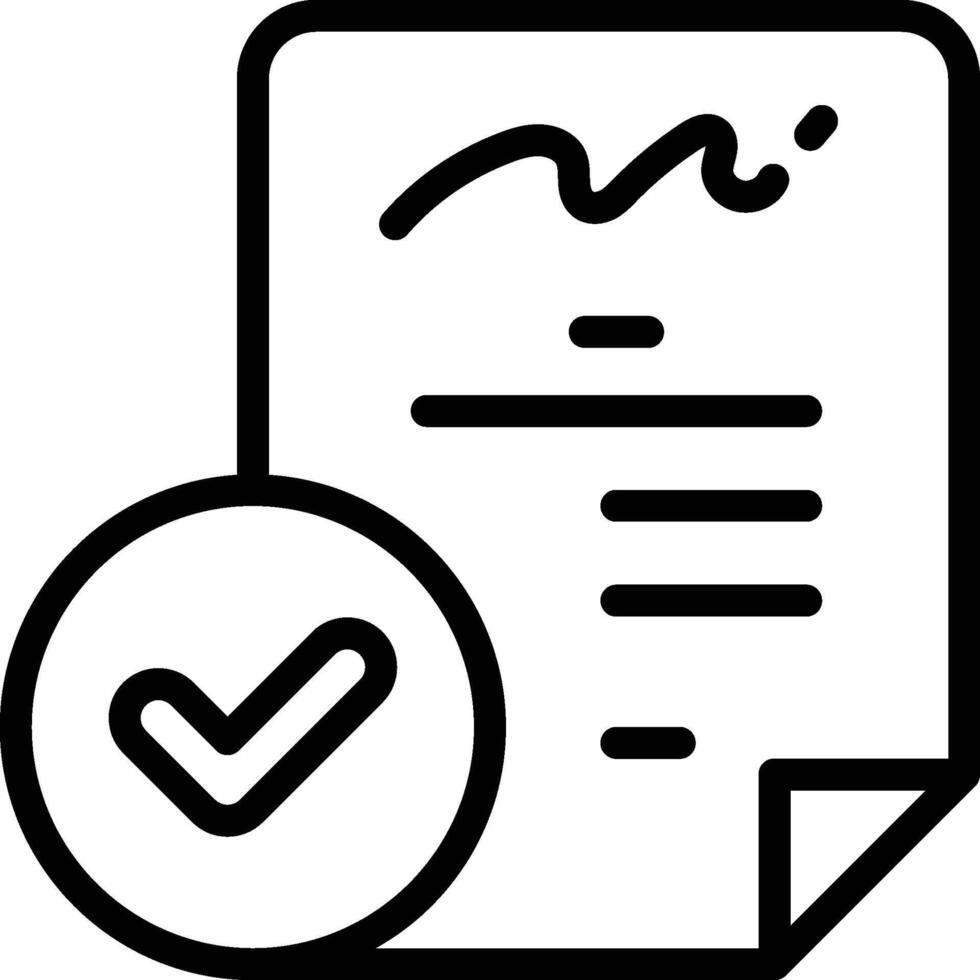 Agreement Icon. Statement Icon vector
