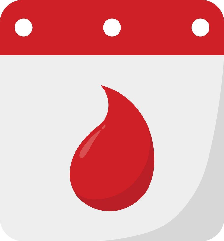 Medical Blood Donor Element with Cartoon Shape. vector
