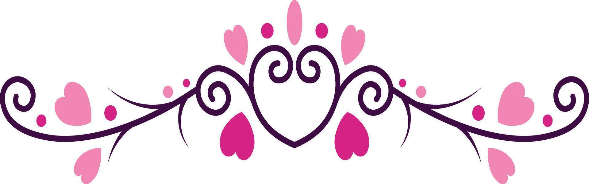 Decorative Romantic Divider vector
