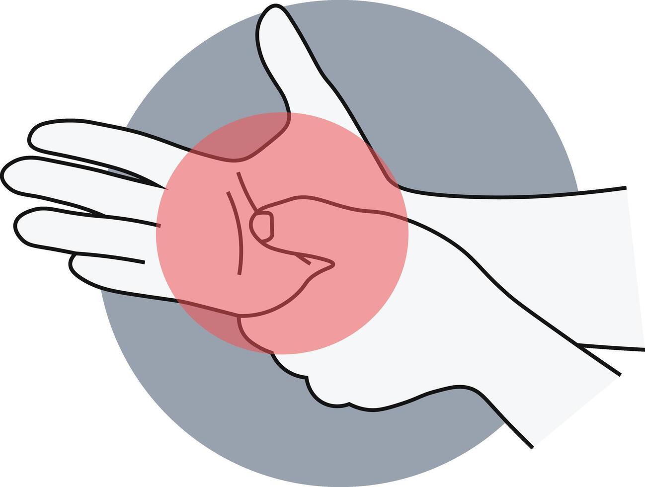 Hand and Leg Pain Injury on White Background vector