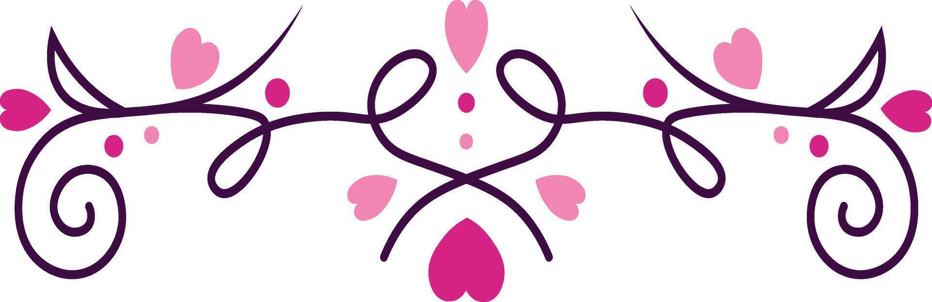 Decorative Romantic Divider. vector