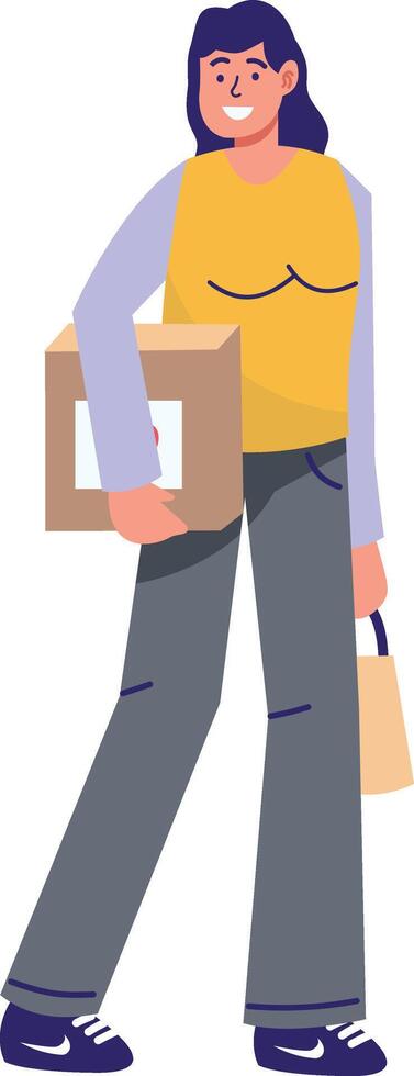 People Volunteers and Donation Character vector