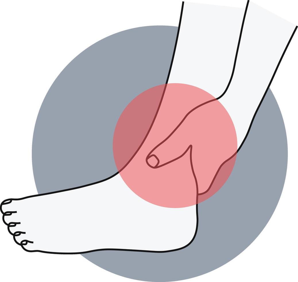 Hand and Leg Pain Injury with Cartoon Design. vector