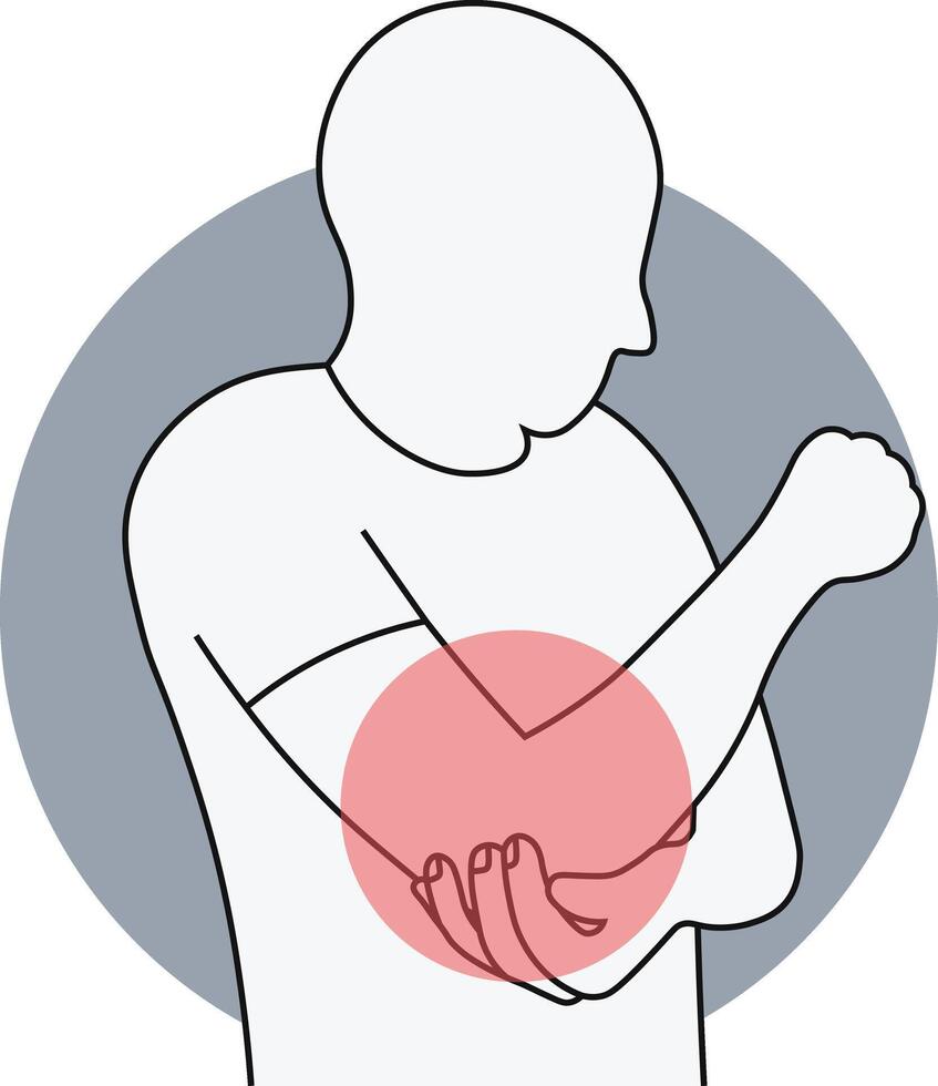 Hand and Leg Pain Injury in Cartoon Shape. vector