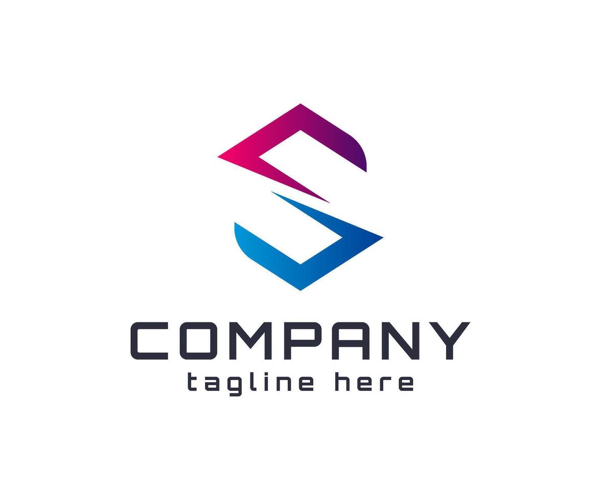 Modern Abstract S Logo Design. vector