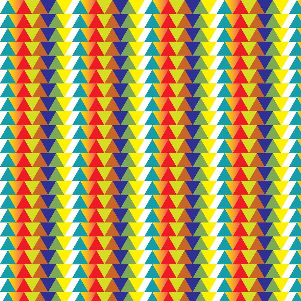 Rainbow Geometric Triangle Pattern Background vector