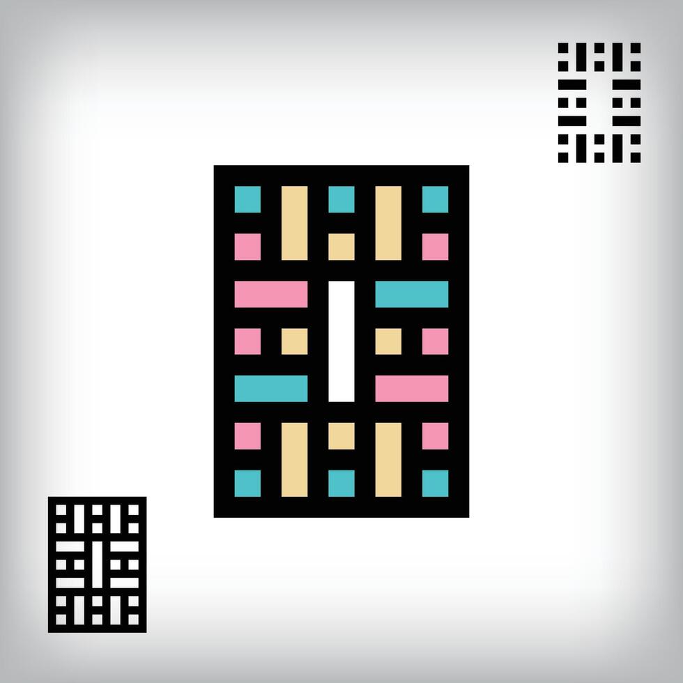Unique colorful retro 0 letter design. Cutting-edge technology blends with retro aesthetics in this inspirational installation. vector