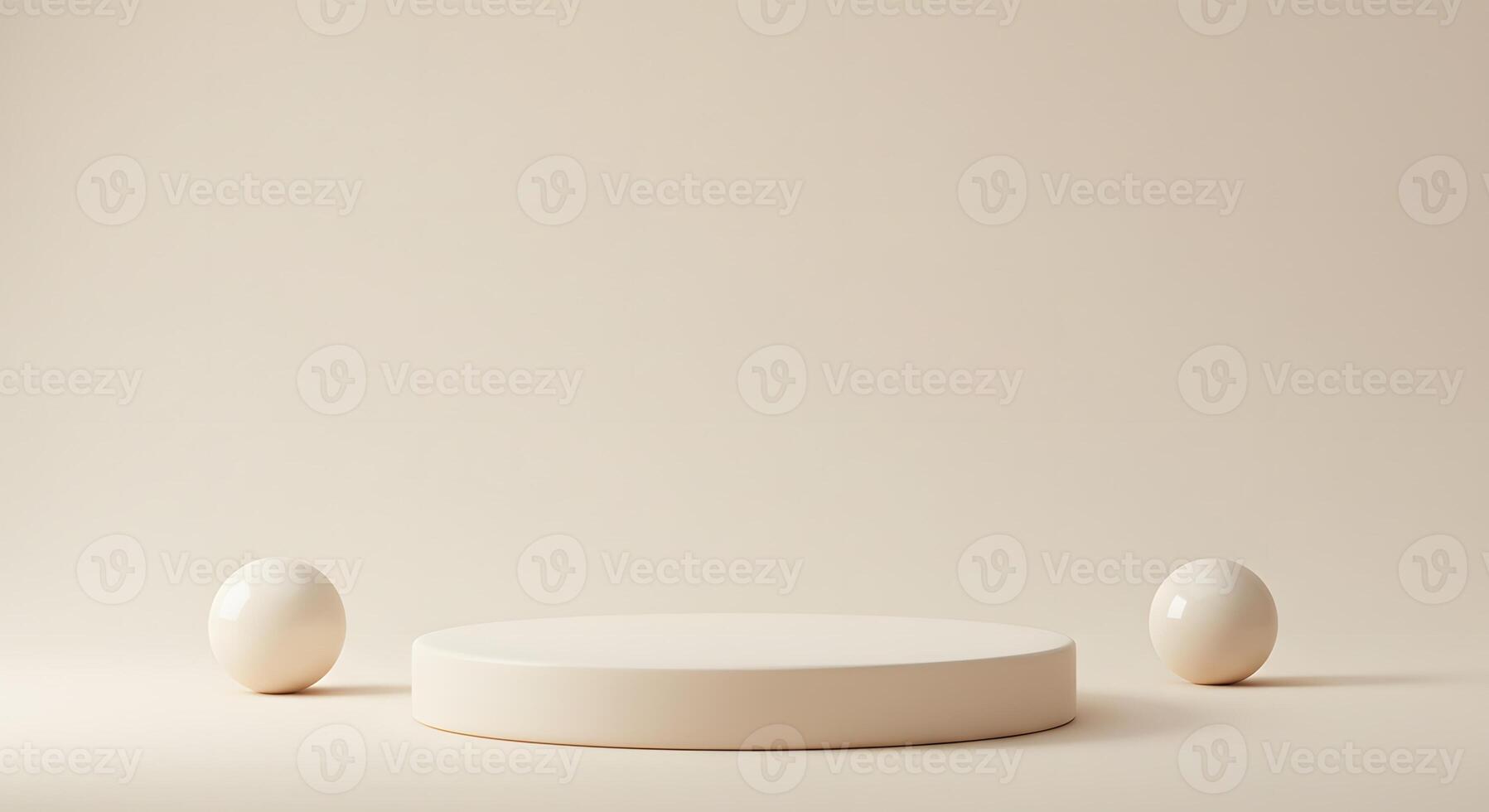 a cosmetic round podium stand photo