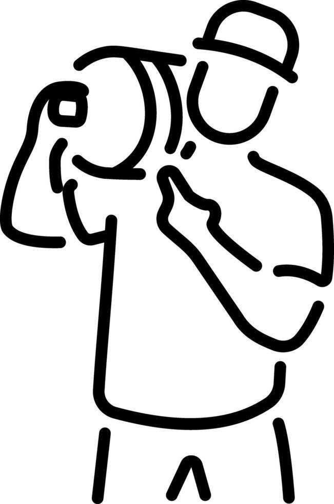 A linear style icon showing water donation vector