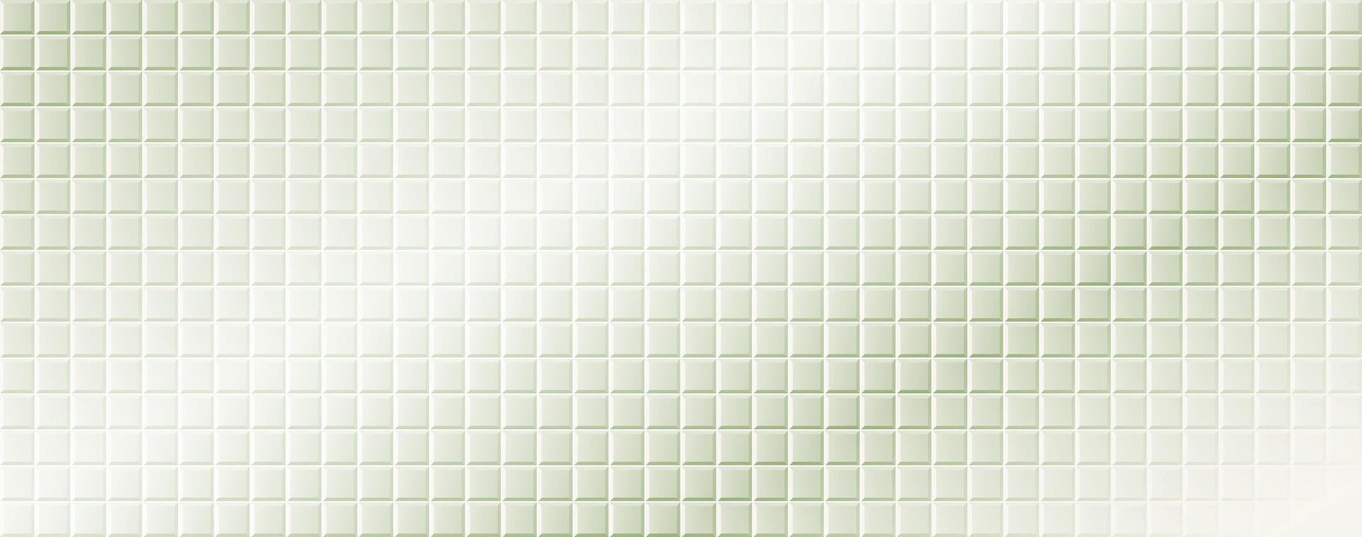 Pastel green tile on a kitchen or bathroom wall. Ceramic texture of the floor covering. vector
